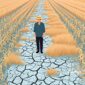 Ilustrasi petani mengalami gagal panen akibat kekeringan - sukabumiheadline.com