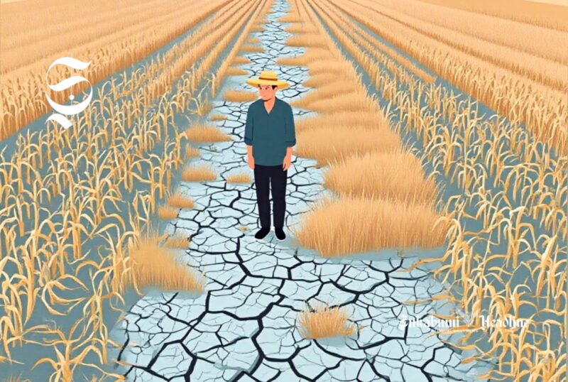 Ilustrasi petani mengalami gagal panen akibat kekeringan - sukabumiheadline.com