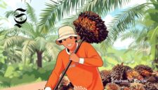 Ilustrasi petani sawit di perkebunan kelapa sawit - sukabumiheadline.com