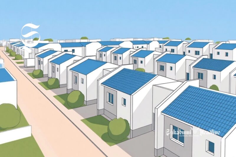 Ilustrasi rumah subsidi di kompleks perumahan - sukabumiheadline.com