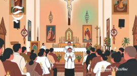 Ilustrasi suasana Misa Natal 2025 - sukabumiheadline.com