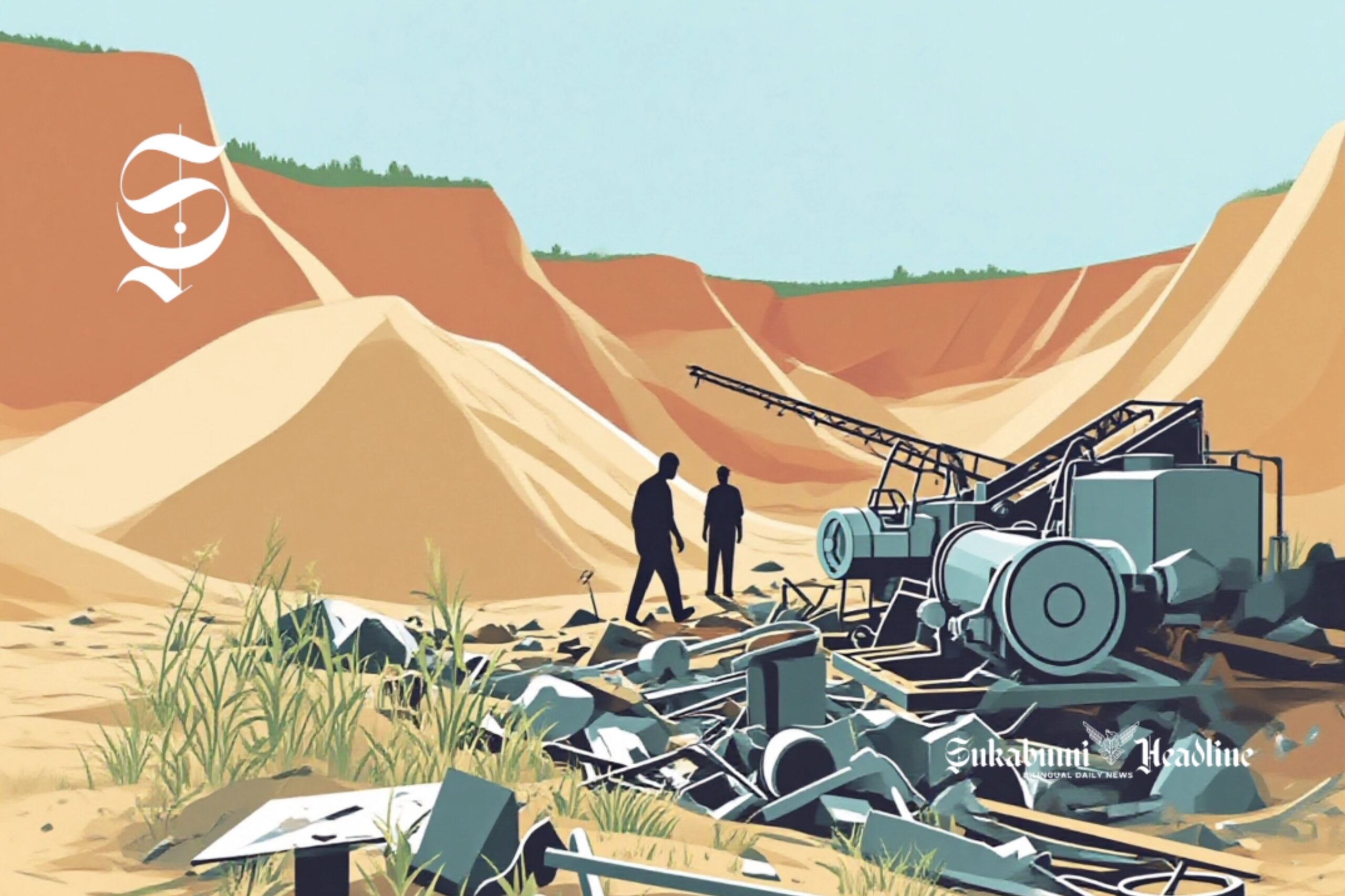 Ilustrasi tambang ilegal - sukabumiheadline.com