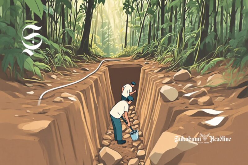 Ilustrasi tambang rakyat ilegal - sukabumiheadline.com