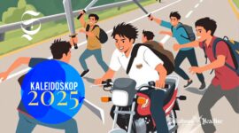 Ilustrasi tawuran pelajar - sukabumiheadline.com