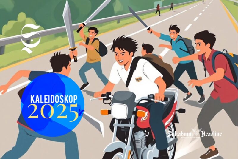 Ilustrasi tawuran pelajar - sukabumiheadline.com