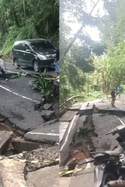 Akses Sukabumi – Sagaranten putus akibat banjir dan longsor