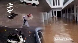 Motor hanyut dan Hotel Raharja Kota Sukabumi direndam banjir - Ist