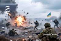 Pasukan Ukraina tengah berperang - sukabumiheadline.com/AI