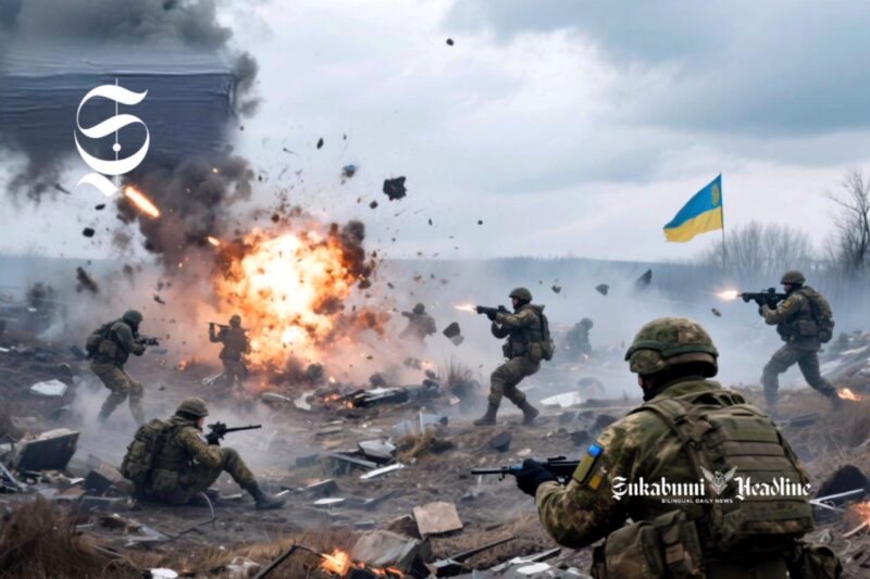 Pasukan Ukraina tengah berperang - sukabumiheadline.com/AI