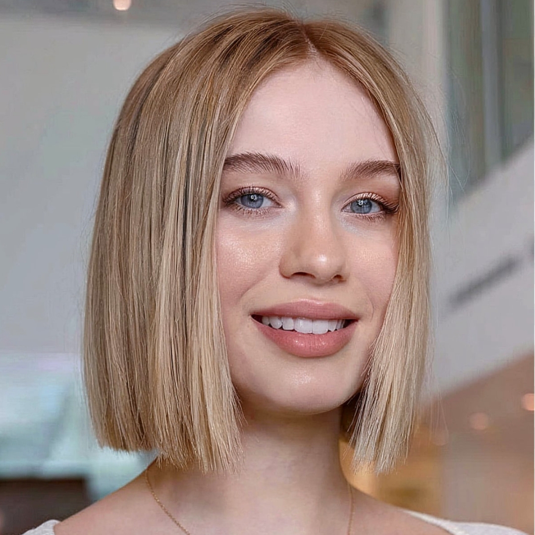 5 model rambut pendek wanita tren 2026: Dari Y2K hingga retro yang low-maintenance 4 Sculpted Box Bob