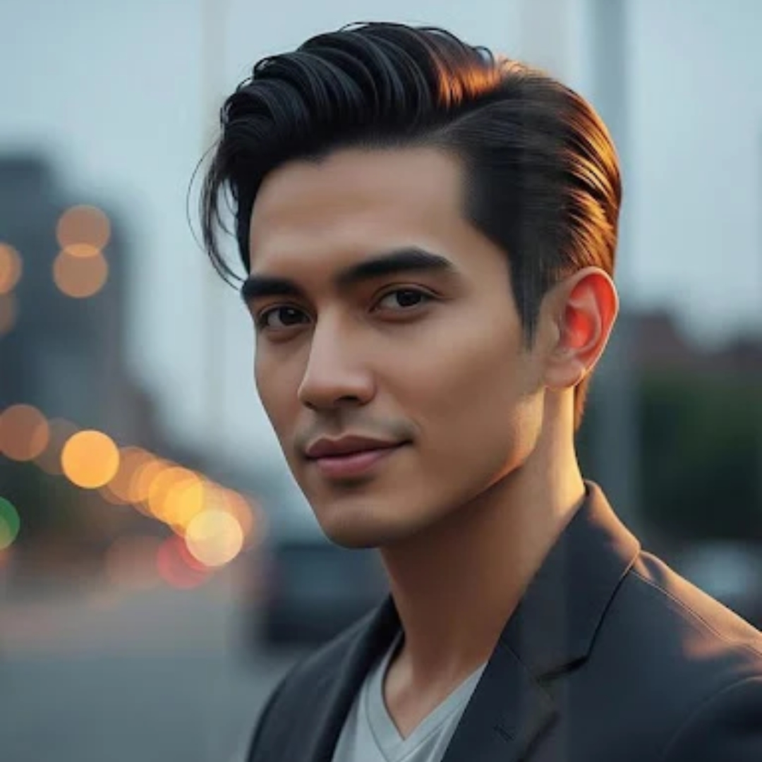 6 model rambut pria 2026: Fresh dan maskulin 1 Slick back flow