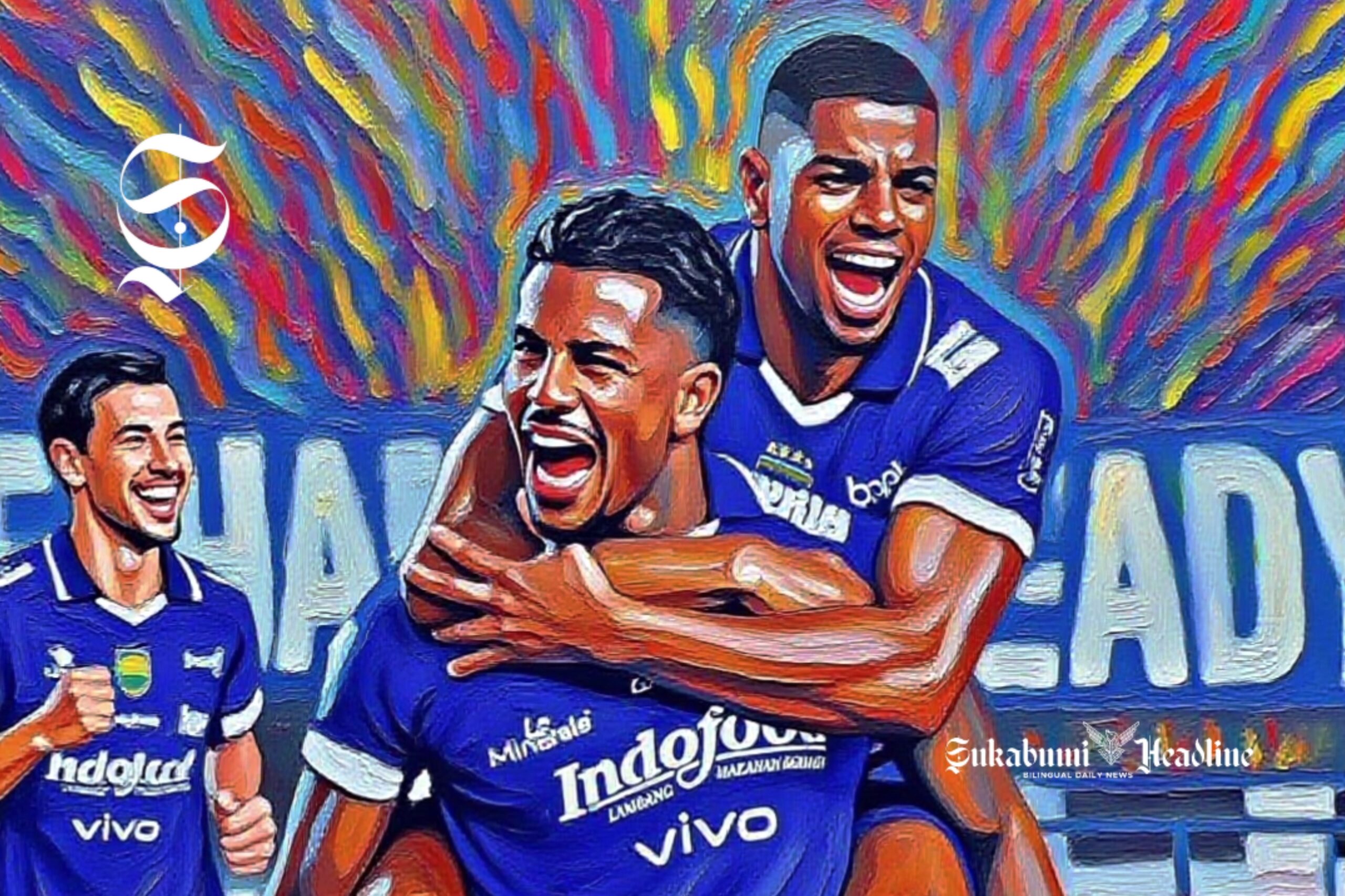 Thom Haye, Ramon Tanque dan Uilliam Baros selebrasi gol - sukabumiheadline.com