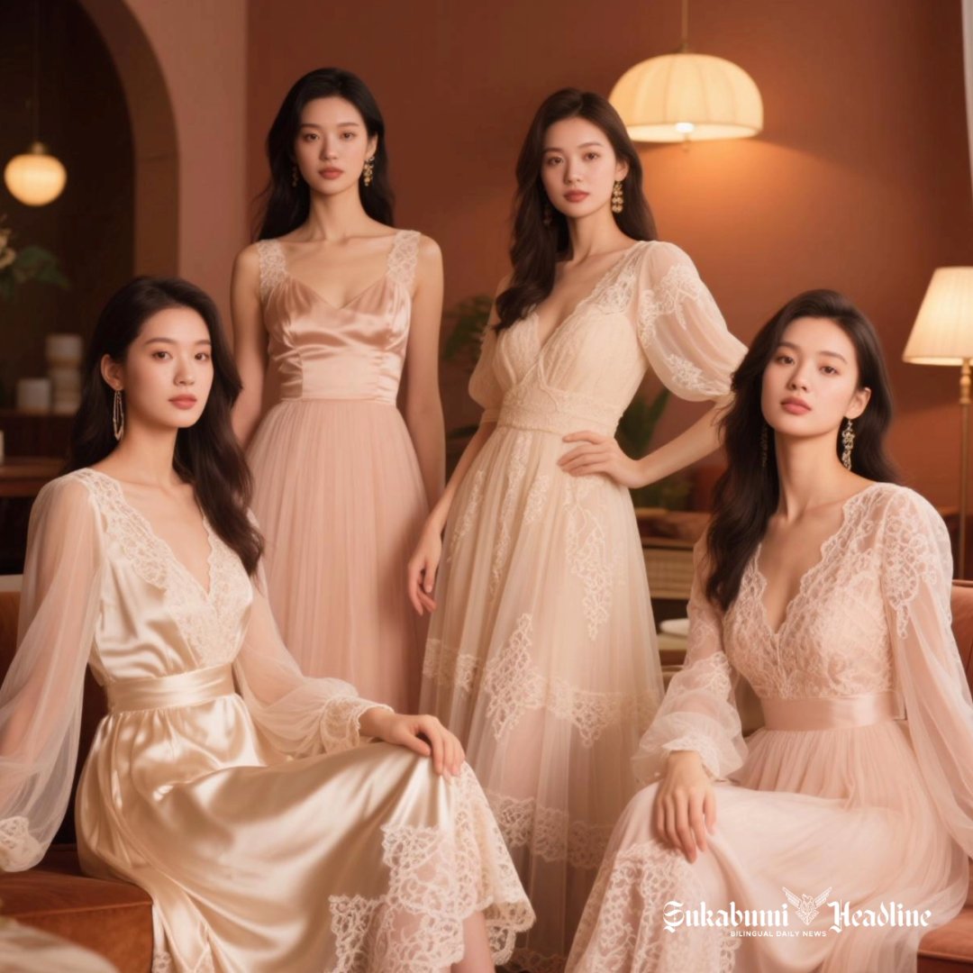 Tren baju Gen Z 2026 bahan satin detail renda - sukabumiheadline.com