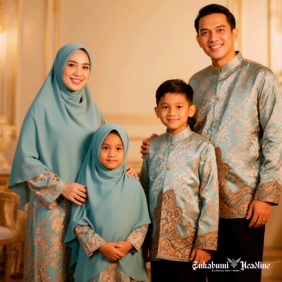 Tren busana Muslim sarimbit bahan sutera matte dengan sentuhan brokat - sukabumiheadline.com