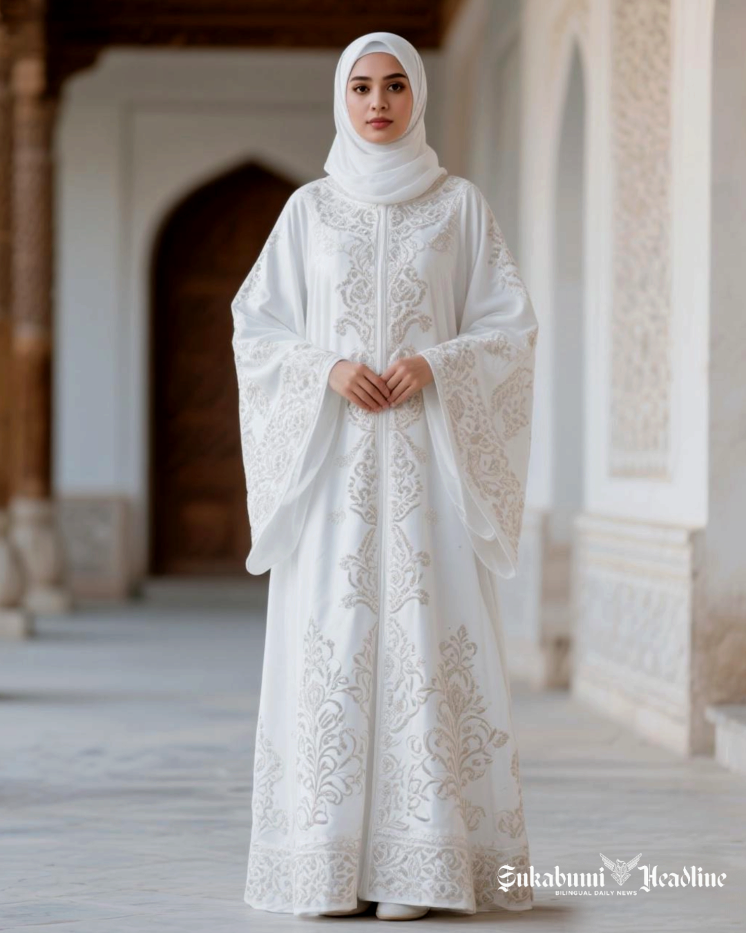 Tren warna putih untuk gamis brokat pada tahun 2026 - sukabumiheadline.com