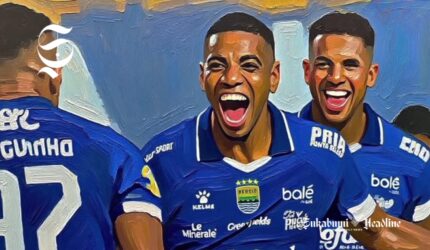 Uilliam Baros dan Ramon Tanque selebrasi gol - sukabumiheadline.com