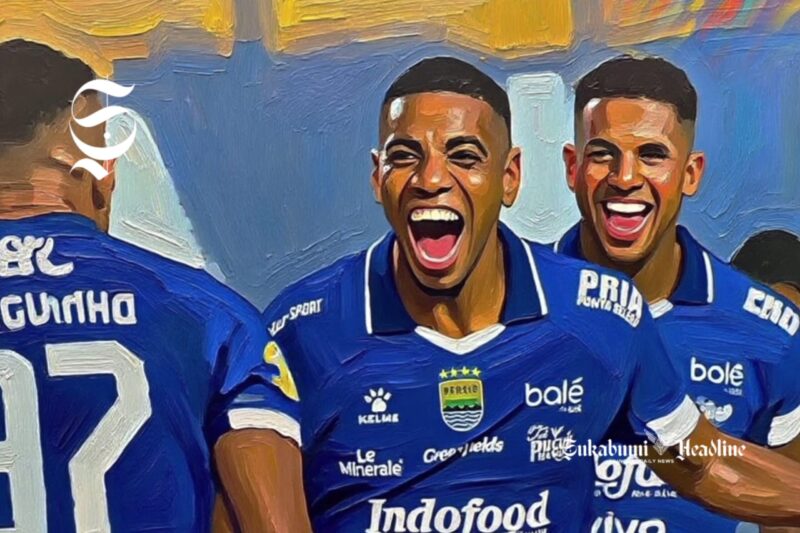 Uilliam Baros dan Ramon Tanque selebrasi gol - sukabumiheadline.com