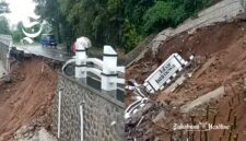 11 kecamatan di Sukabumi diterjang banjir dan longsor, Tugu Jabar Istimewa rungkad diterjang longsor - Ist