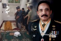 Almarhum Mayor Jenderal TNI (Purn.) Ampi Nurkamal Tanudjiwa ketika dishalatkan di rumah duka - Dok. Keluarga