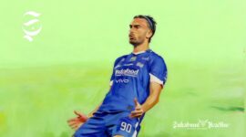 Andrew Jung selebrasi gol Persib Bandung - sukabumiheadline.com