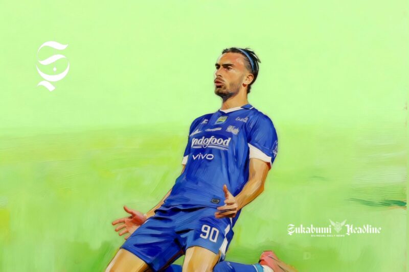 Andrew Jung selebrasi gol Persib Bandung - sukabumiheadline.com