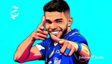 Berguinho merayakan gol untuk Persib Bandung - Ilustrasi sukabumiheadline.com