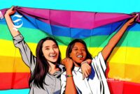 Dua perempuan LGBT - Ilustrasi sukabumiheadline.com
