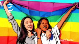 Dua perempuan LGBT - Ilustrasi sukabumiheadline.com
