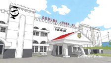 Ilustrasi Gedung Juang 45 Kota Sukabumi - sukabumiheadline.com