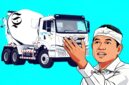 Ilustrasi Gubernur Jawa Barat dan truk molen atau mixer truck - sukabumiheadline.com