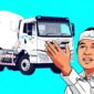 Ilustrasi Gubernur Jawa Barat dan truk molen atau mixer truck - sukabumiheadline.com