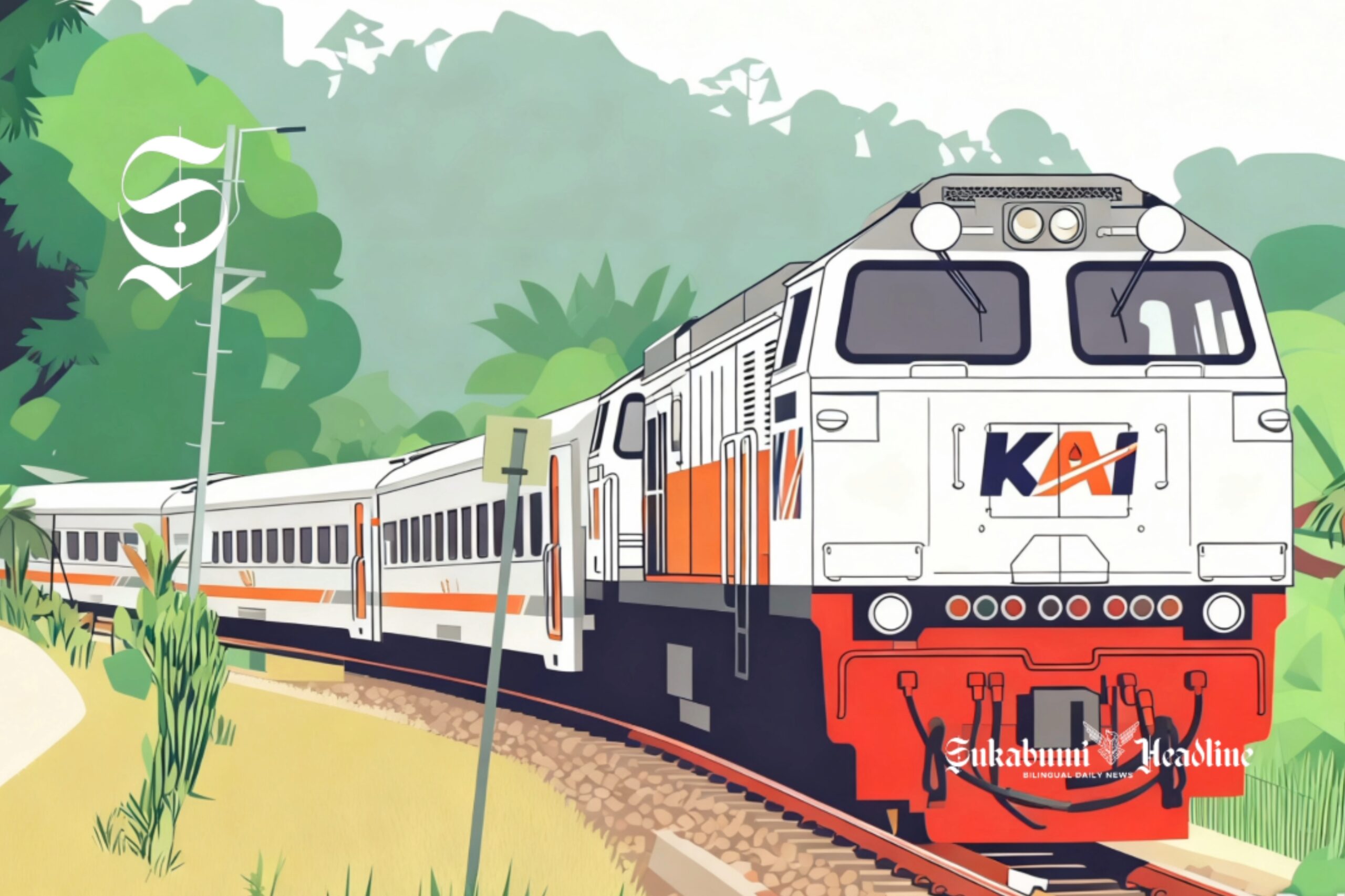 Ilustrasi KA Siliwangi relasi Sukabumi-Bandung - sukabumiheadline.com