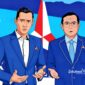 Ilustrasi Ketua Umum Partai Demokrat Agus Harimurti Yudhoyono dan Sekjen Herman Khaeron - sukabumiheadline.com