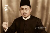 Ilustrasi Pahlawan Nasional asal Sukabumi, KH Ahmad Sanusi - sukabumiheadline.com/AI