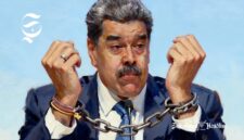 Ilustrasi Presiden Venezuela Nicolas Maduro diikat rantai - sukabumiheadline.com