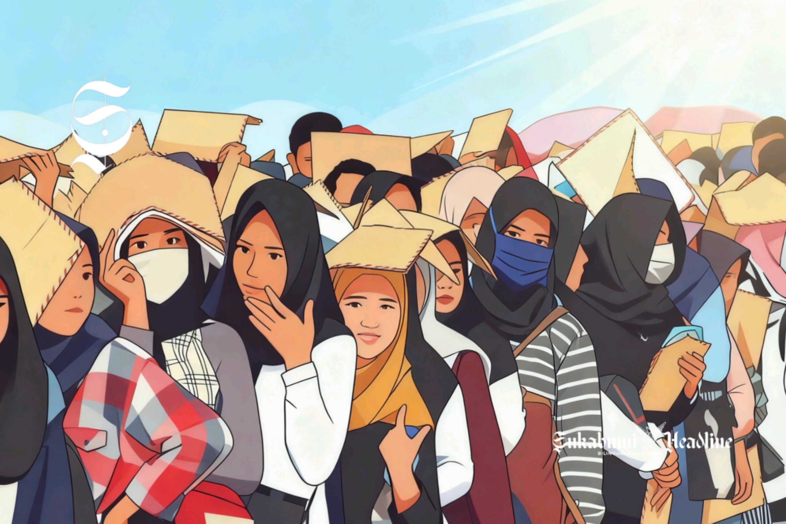 Ilustrasi antrean pencari kerja didominasi perempuan - sukabumiheadline.com