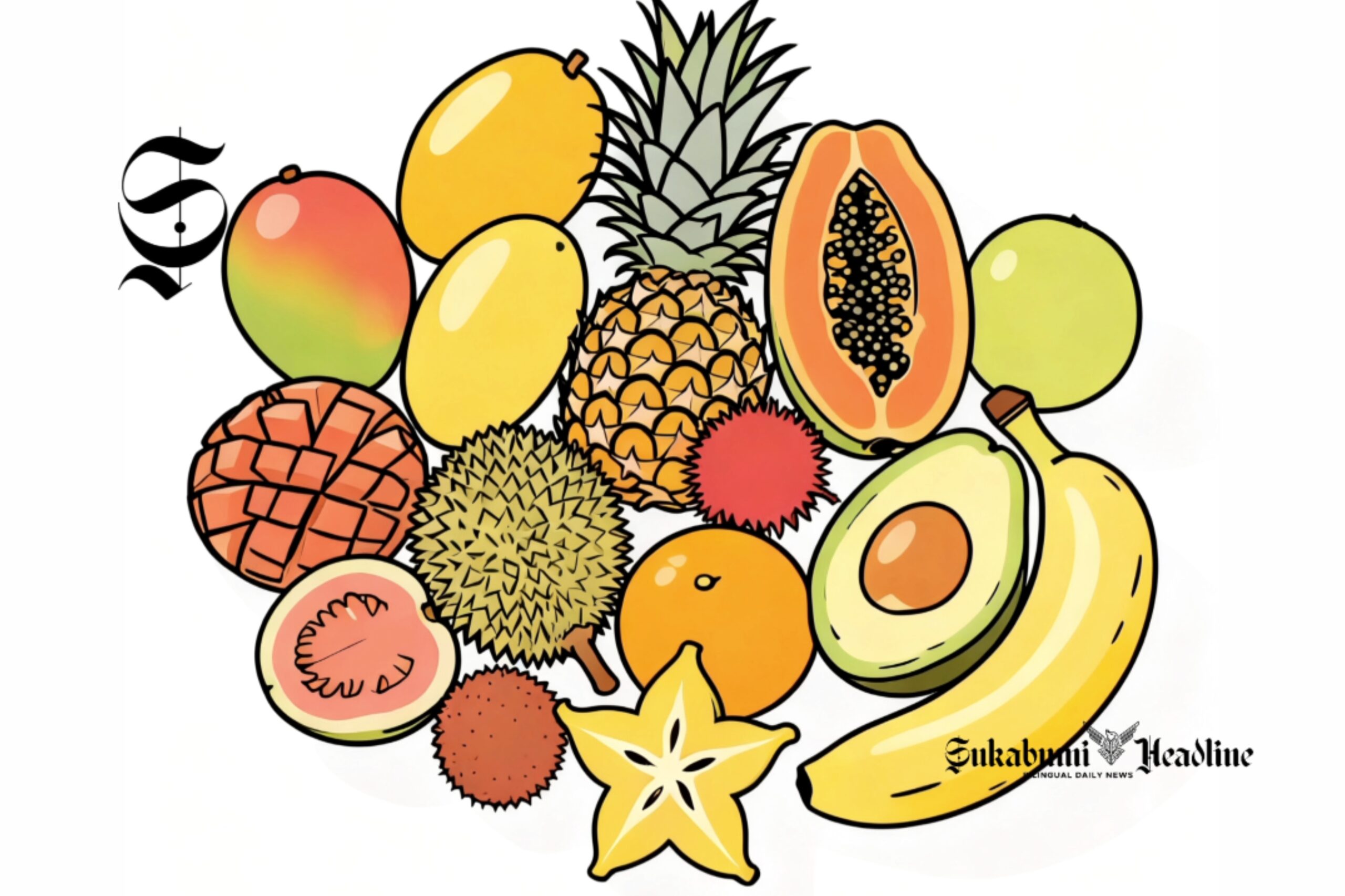 Ilustrasi buah dari Sukabumi - sukabumiheadline.com