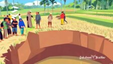 Ilustrasi fenomena sinkhole atau lubang misterius raksasa - sukabumiheadline.com