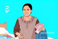 Ilustrasi istri mengambil uang dari saku celana kotor yang mau dicuci - sukabumiheadline.com
