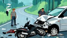 Ilustrasi kecelakaan lalu lintas di jalan berliku - sukabumiheadline.com