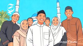 Ilustrasi keluarga Muslim Indonesia - sukabumiheadline.com