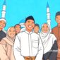 Ilustrasi keluarga Muslim Indonesia - sukabumiheadline.com