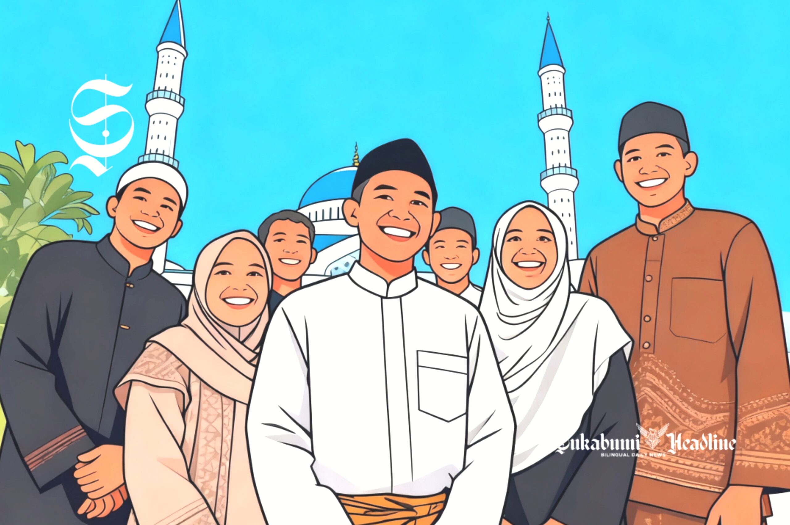 Januari 2026: Jawa Barat terbanyak dihuni Muslim, Sukabumi berapa? 2 Ilustrasi keluarga Muslim Indonesia - sukabumiheadline.com