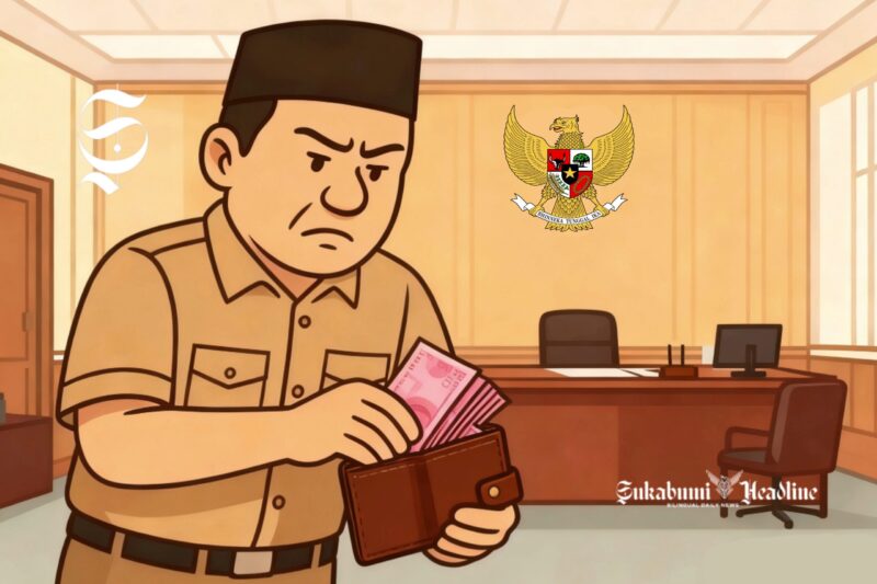 Ilustrasi korupsi kepala desa - sukabumiheadline.com