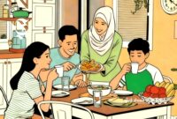 Ilustrasi makan sahur - sukabumiheadline.com