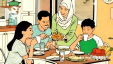 Ilustrasi makan sahur - sukabumiheadline.com