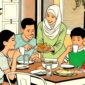 Ilustrasi makan sahur - sukabumiheadline.com