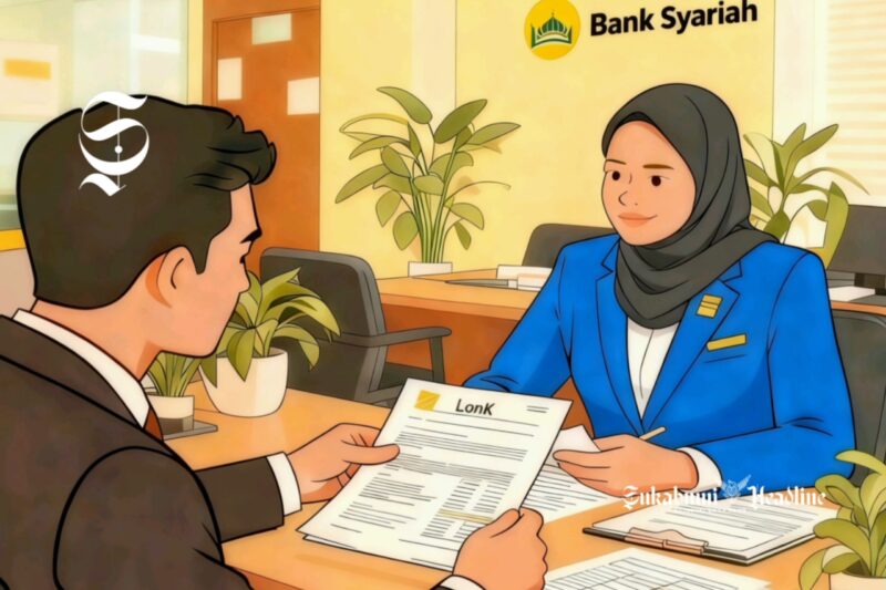Ilustrasi meminjam uang untuk modal bisnis ke bank syariah - sukabumiheadline.com