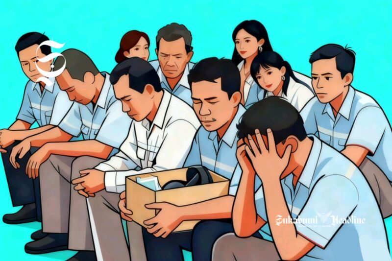 Ilustrasi pegawai korban PHK - sukabumiheadline.com