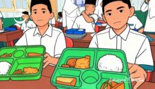 Ilustrasi pelajar penerima program Makan Bergizi Gratis atau MBG - sukabumiheadline.com